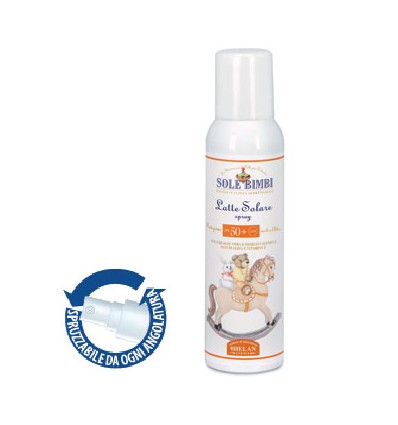 Sole Bimbi - Latte Solare Spray Protezione molto alta 50+