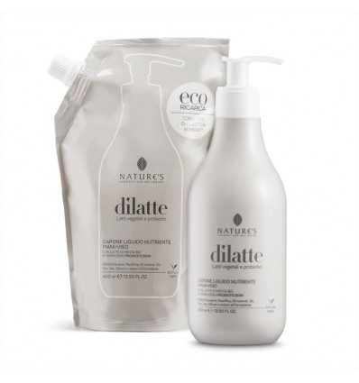 dilatte - Sapone Liquido Nutriente Mani + Viso - RICARICA - 400 ml