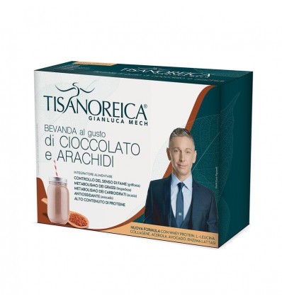 Tisanoreica - Bevanda Cioccolato e Arachidi - 1 scatola da 4 buste