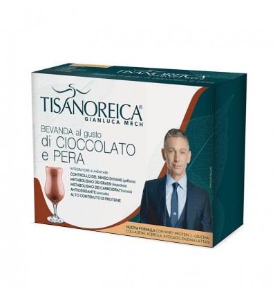 Tisanoreica - Bevanda Cioccolato e Pera - 1 scatola da 4 buste
