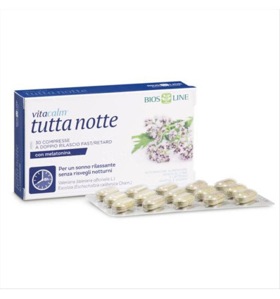 Vitacalm tutta notte 60 cpr F/R con Melatonina